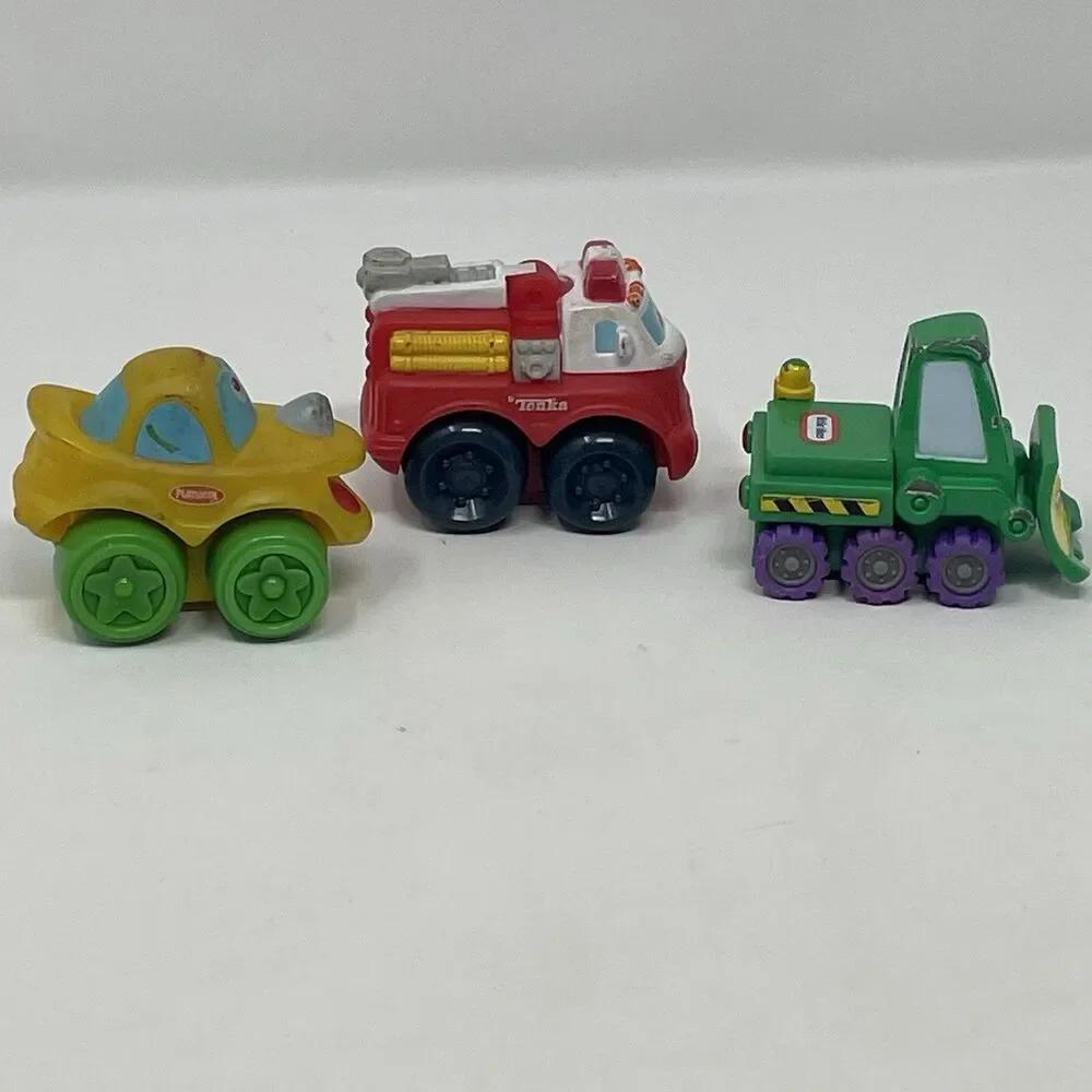 Tonka‎ Chuck & Friends and Little Tikes Cars Lot of 3 Vehicles, Firetruck, Plow